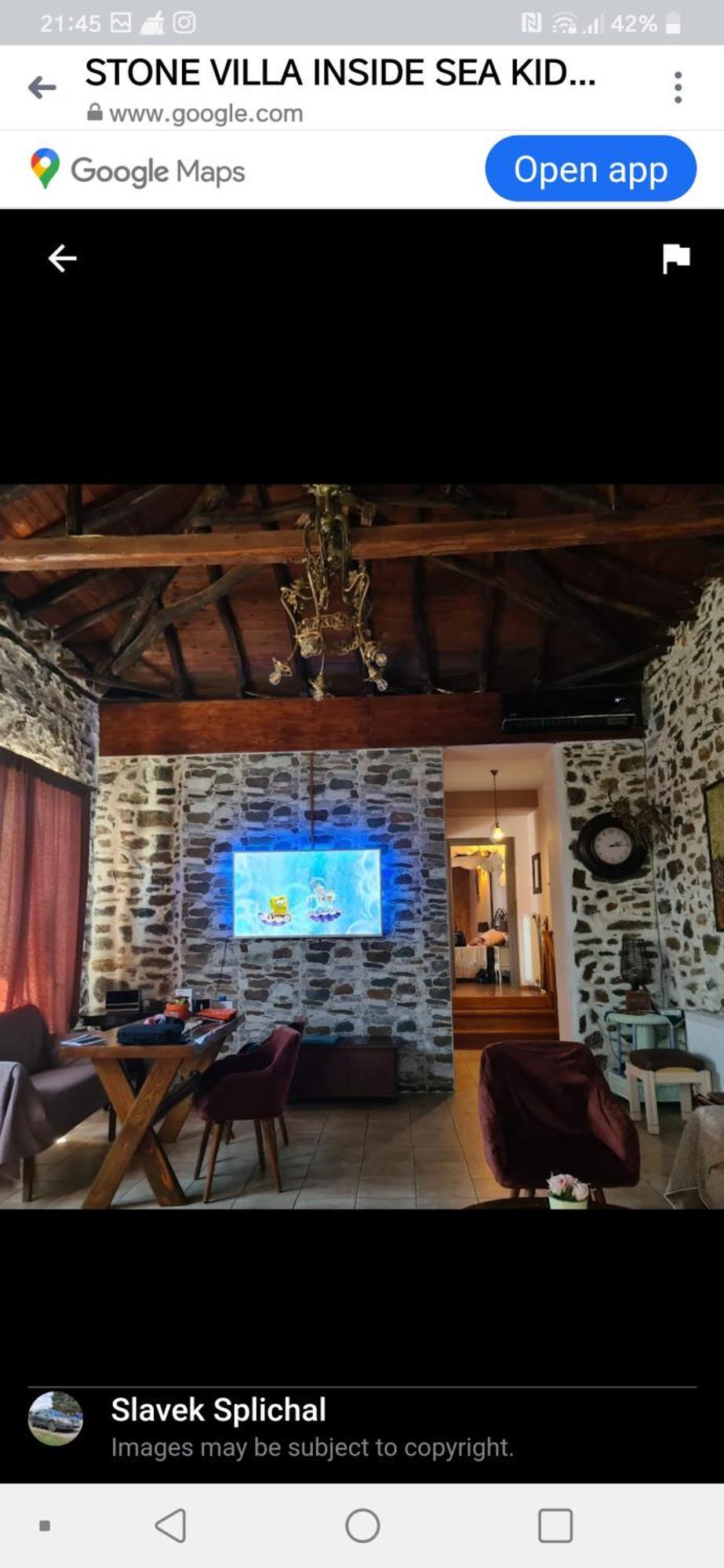 Stone Villa Inside Sea- Kids'Land Platanidia 외부 사진