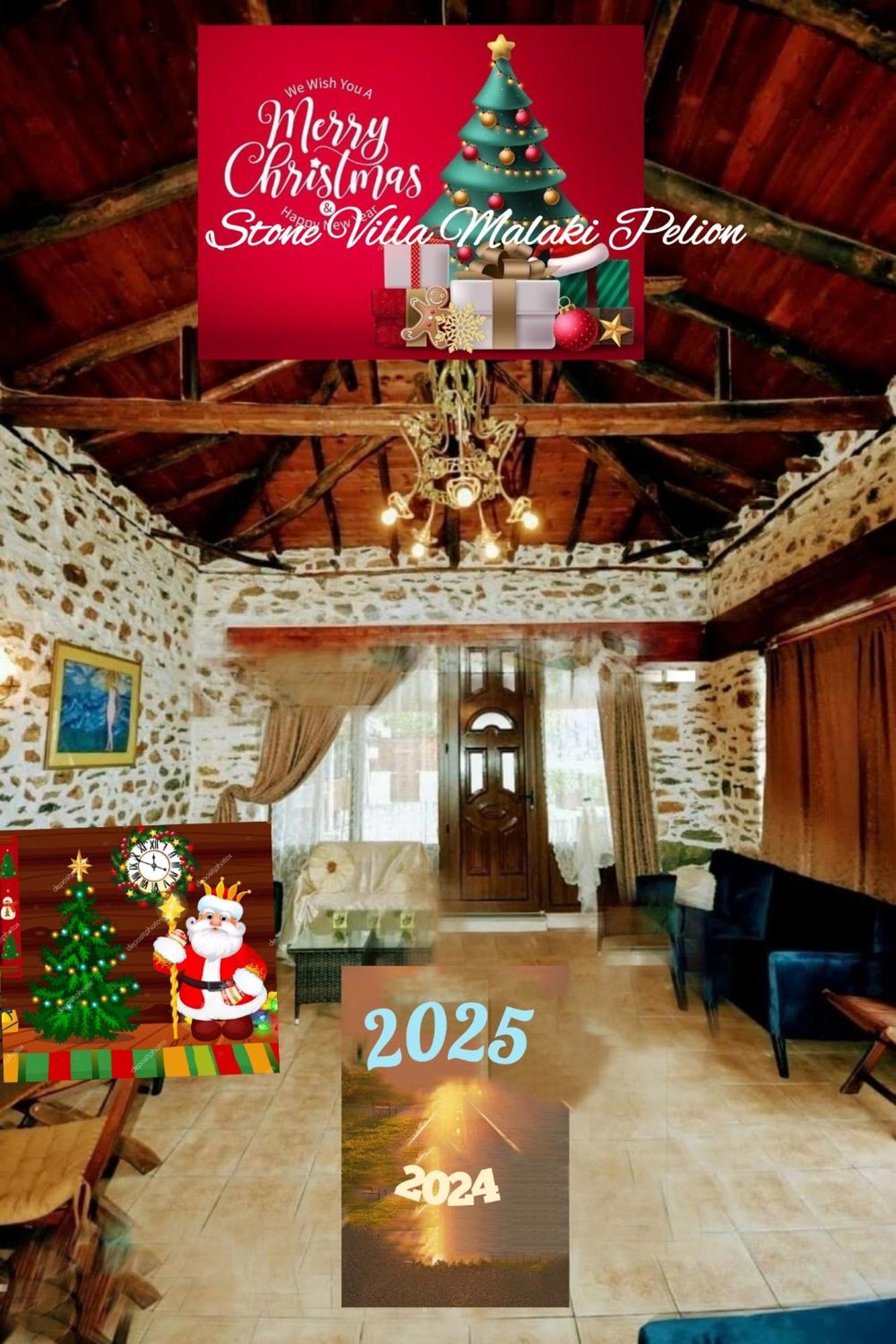 Stone Villa Inside Sea- Kids'Land Platanidia 외부 사진